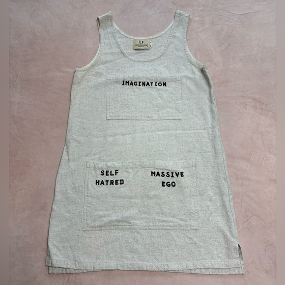 Fashion Brand Company Artist's Toolbox Linen Shift Dress Size S/M - Picture 6 of 12